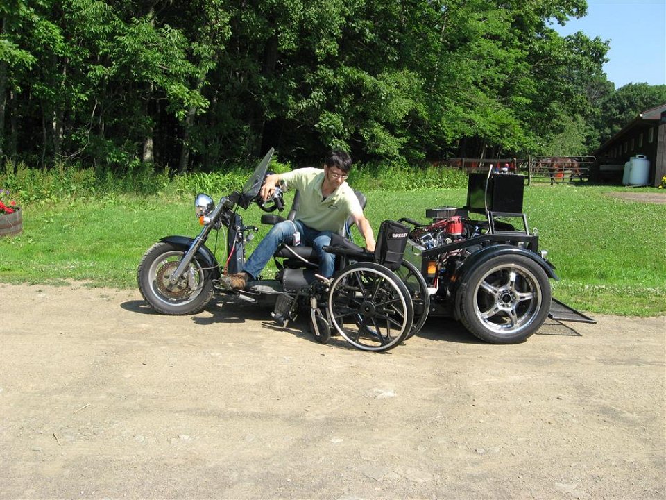 WOW! Wheelchair Accessible Custom Trike with Glide'n Go Lift System